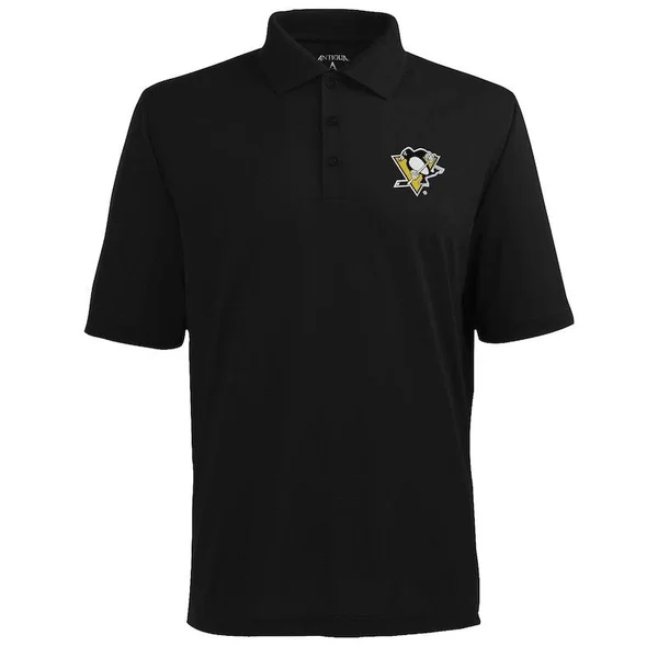 Men's Antigua Pittsburgh Penguins Xtra-Lite Polo - Size: Small, Black