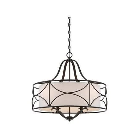 Oil Rubbed Bronze Tone Finish Chandeliers 24 inch Wide Candelabra Base 4 Light Fixture, Size: 24.5 in