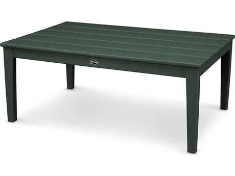 POLYWOOD Newport 28x22 x 42x22 Coffee Table - White - 42" x 17" x 27.38"