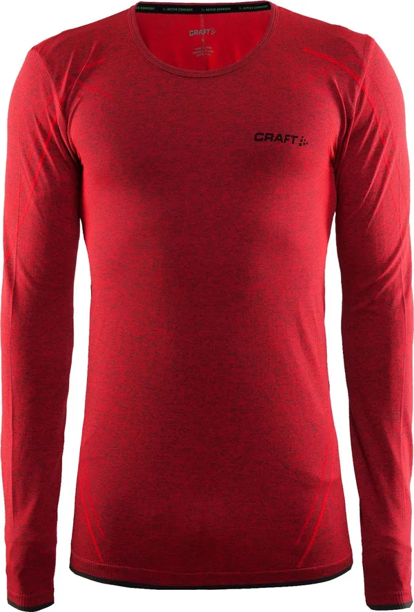 Craft Men's Active Comfort RN Long-Sleeve Shirt Red XL