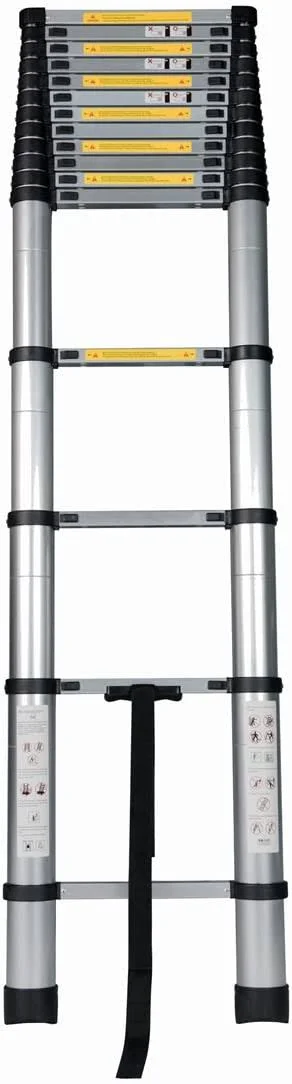 Good Life USA En131 Extendable 6061 Aluminum Alloy Professional Use Telescoping Ladder 15.5& F