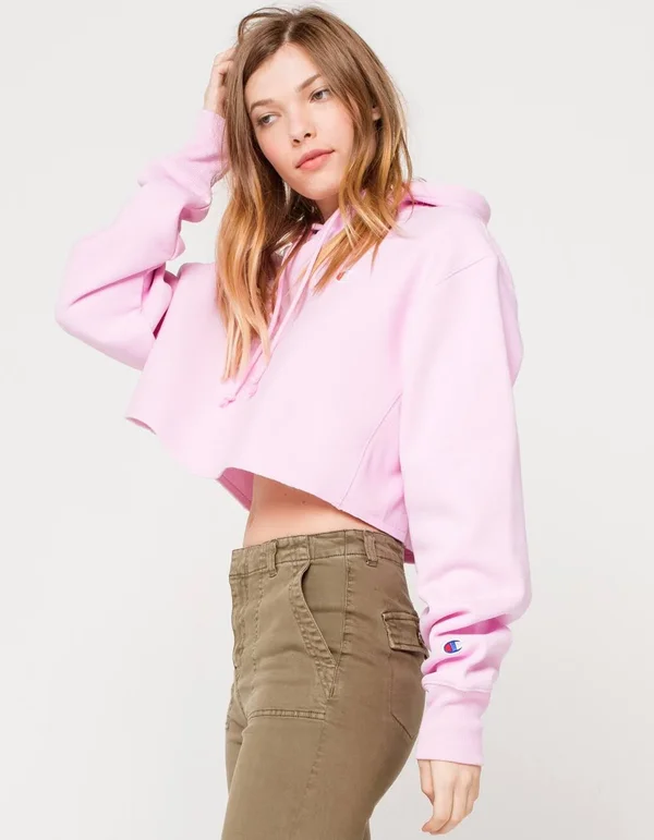 Champion REVERSE Weave Cropped Cut Hoodie Ice Cake