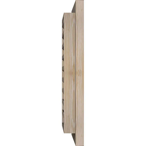 Ekena Millwork GVWVE26X2000SFPPI 26x22W x 20x22H Vertical Gable Vent (31x22W x 25x22H Frame Size): Primed, Functional, Smooth Pi