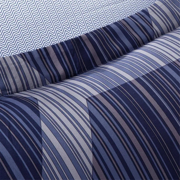 Madison Park Essentials - Rincon Complete Comforter and Cotton Sheet Set - Blue - Cal King