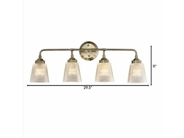 Varaluz 312B04 Westport 29x22 Bathroom Light - Nickel