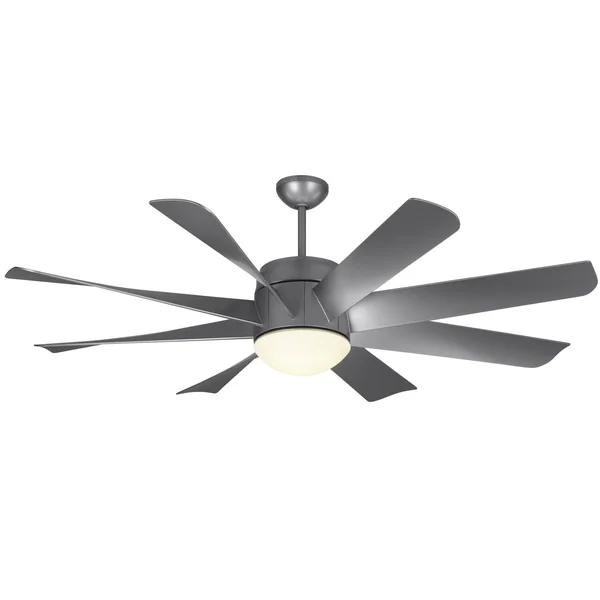 Monte Carlo 56x22 Turbine LED Ceiling Fan Painted Brushed Steel