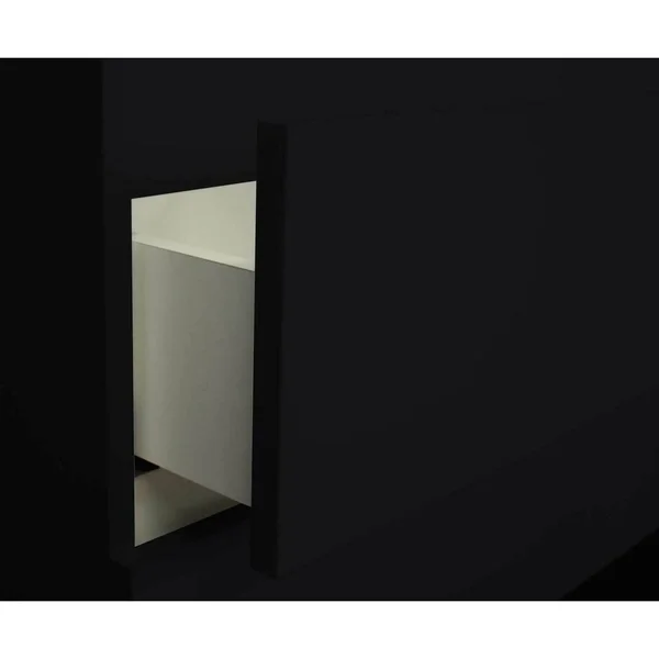 Salt 24x22 Floating Bathroom Vanity in Gray Ceramic Vanity Top in White with White Basin