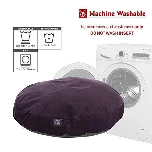 Majestic Pet Aubergine Villa Round Pet Bed Small