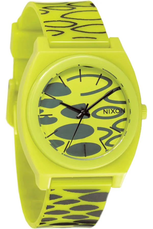 Nixon Quartz Plastic and Polyurethane Watch - Color:Citron Wildside (Model: A119-590)