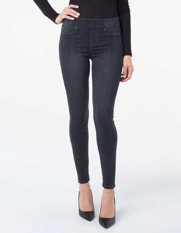 Liverpool Jeans Women's Sienna Pull-On Skinny Jeggings - Meteorite - Size 0