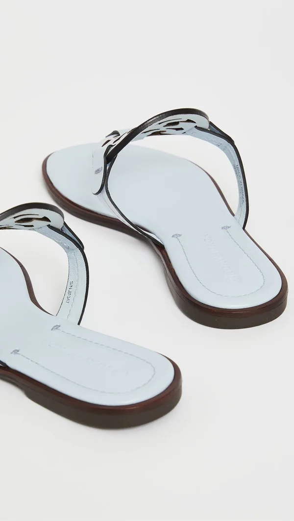 Tory Burch Miller Welt Sandals Spring Blue 10