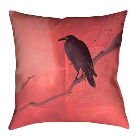 Latitude Run Hansard Crow and Willow 100pct Cotton Pillow COVER, Pink
