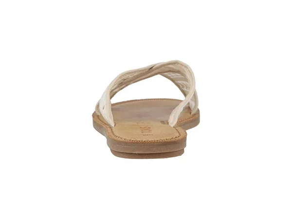 Toms Women's Viv Sandals Natural Arrow Embroidered Mesh 7
