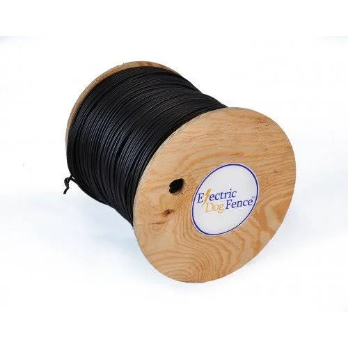 16 Gauge AWG Electric Dog Fence Wire, In-Ground Perimeter Boundary Wire, Heavy Duty Solid Copper Core, 3000 ft, 10 Acres Cov