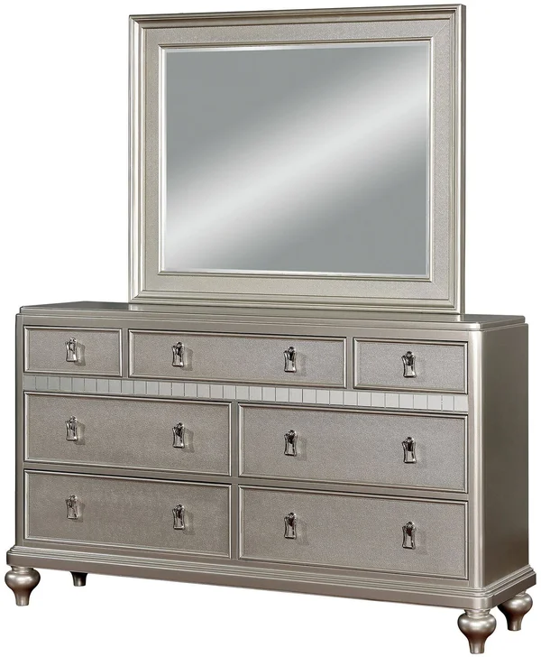 Furniture of America Ariston Silver Mirror