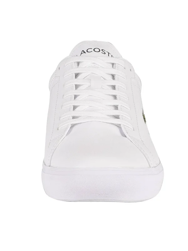 Lacoste Powercourt Trainer - White - Dark Green - Size 8