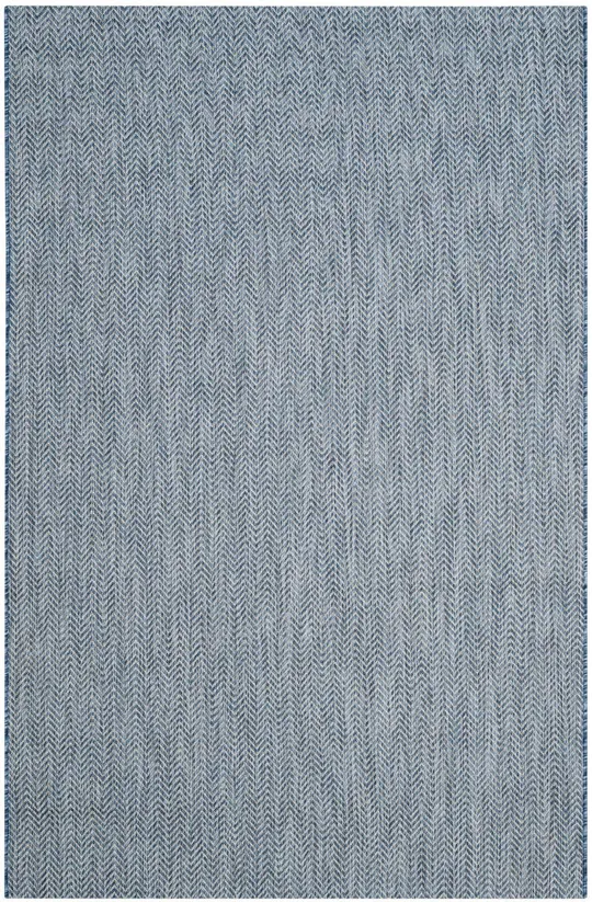 Safavieh Courtyard Navy - Grey Area Rug; 8& x 11&