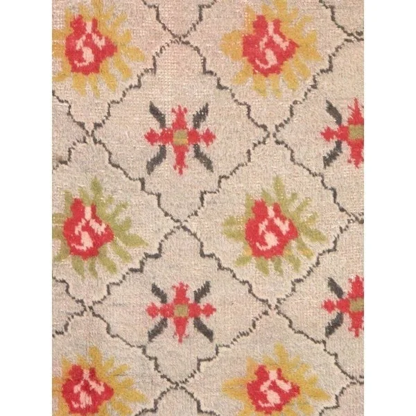 ECARPETGALLERY Hand Knotted Keisari Vintage Grey Wool Rug - Black/Grey