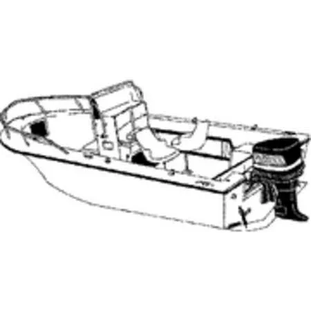 Carver Covers - TO-FIT Cover for V-Hull Center Console Fishing Boat with High Bow Rails - 70022P