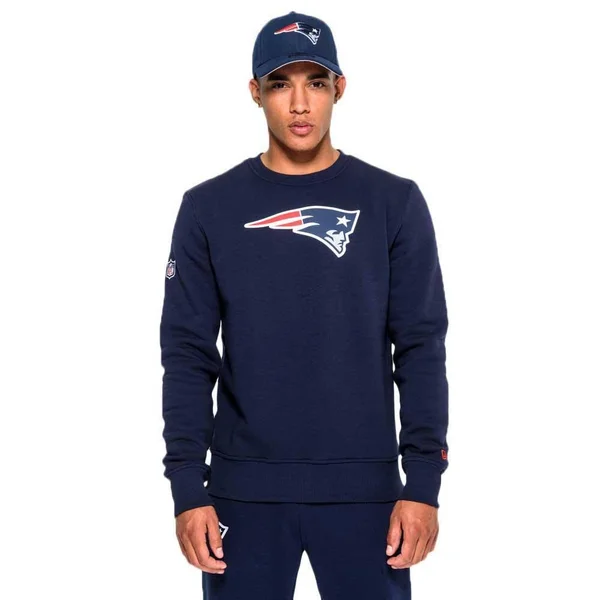 New Era New England Patriots NFL Blue Crew Neck Sweatshirt