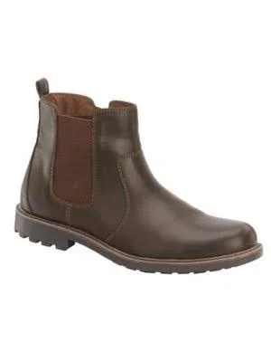 Haband Big & Tall Freeman-Free Flex Mens Rugged Chelsea Boots - Brown, Size 10.5 EEE, 3E