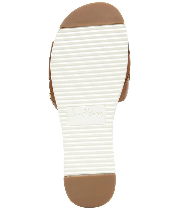 Sam Edelman Adaley Woven Slide Sandal Natural Sand Leather
