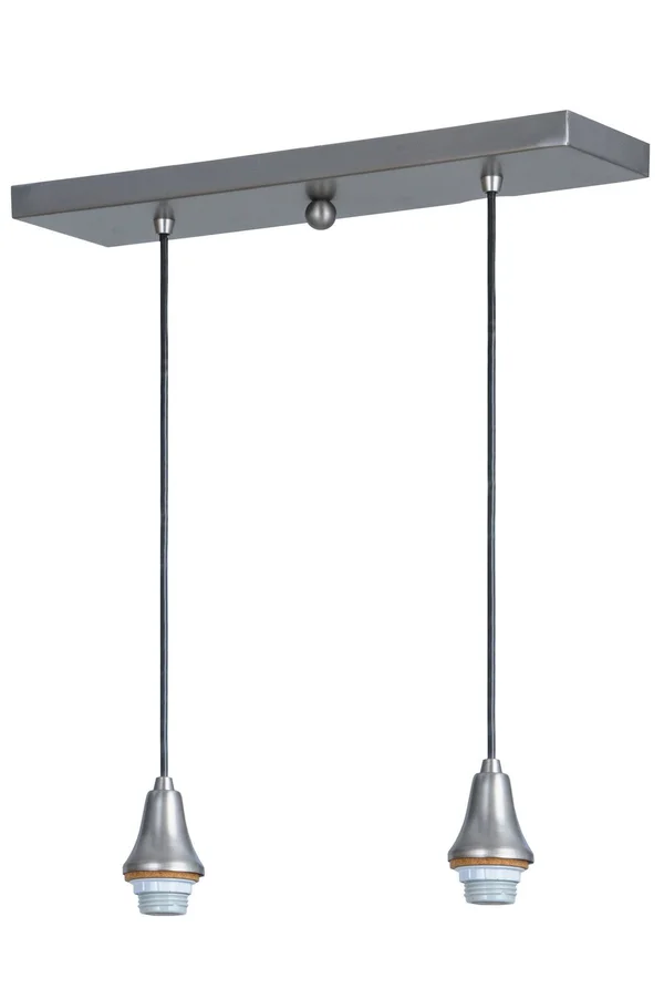 Meyda 146658 20 in. Brushed Nickel 2 Light Island Pendant Hardware
