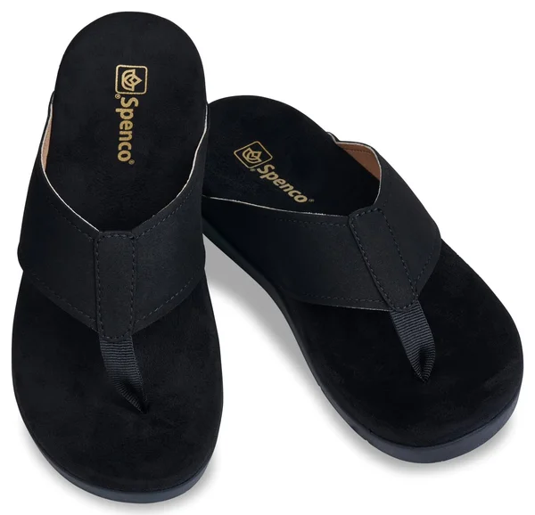Spenco Hampton Suede Women's Comfort Sandal, Size: 5, Black