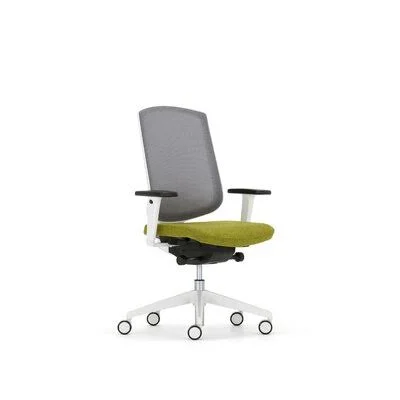 Dalton Ergonomic Task Chair Upper Square Frame Finish: Black, Back Color: Storm, Upholstery: Momentum Origin Jet