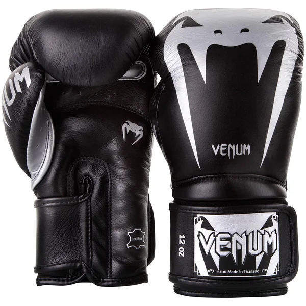 Venum Giant 3.0 Boxing Gloves, Black, Silver
