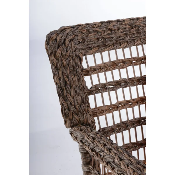 W Unlimited Modern Concept Faux Sea Grass Rattan Coffee Table, Brown