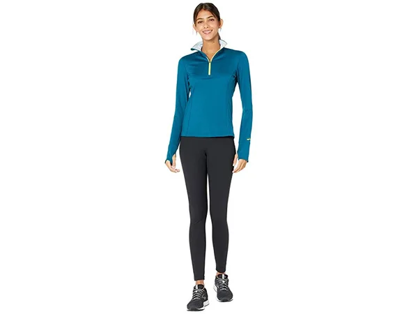 Brooks Dash 1/2 Zip Xs, Deep Sea/Lime (Women's)