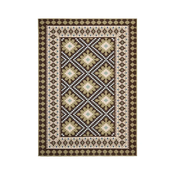 Safavieh Veranda Chocolate/Green 4 ft. x 5 ft. 7 in. Indoor/Outdoor Area Rug