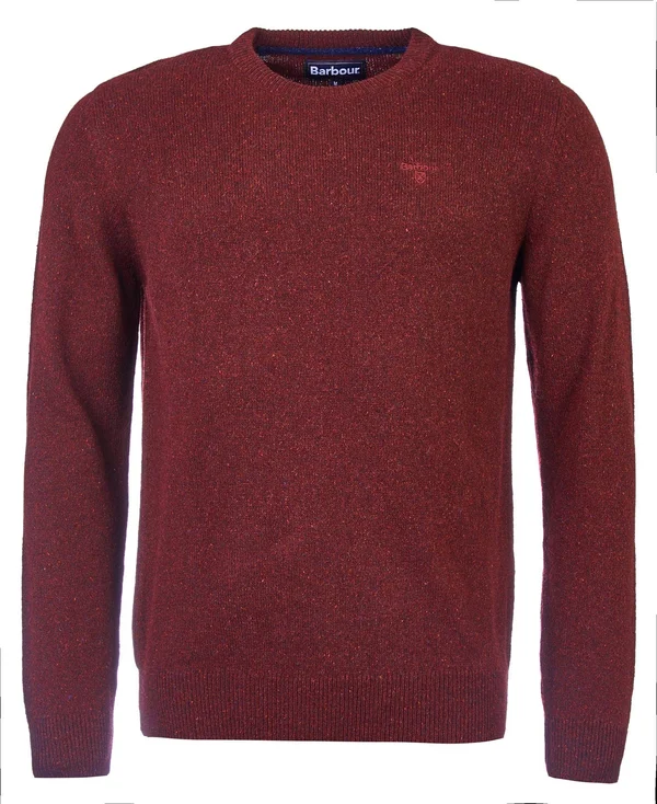 Barbour Tisbury Crew Neck Sweater - Ruby - L