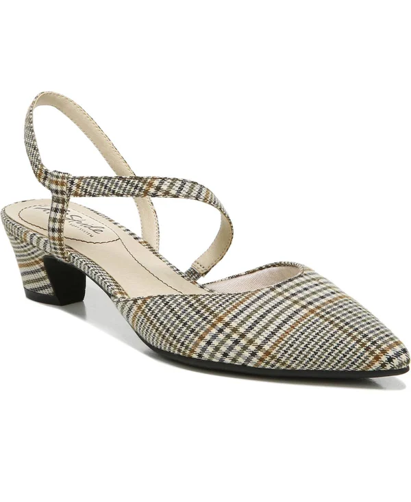 LifeStride Minimalist Slingback - Toffee Plaid - 8W