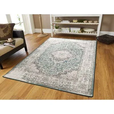 Schreiber Power Loom Beige/Gray Rug World Menagerie Rug Size: Rectangle 8& x 11&