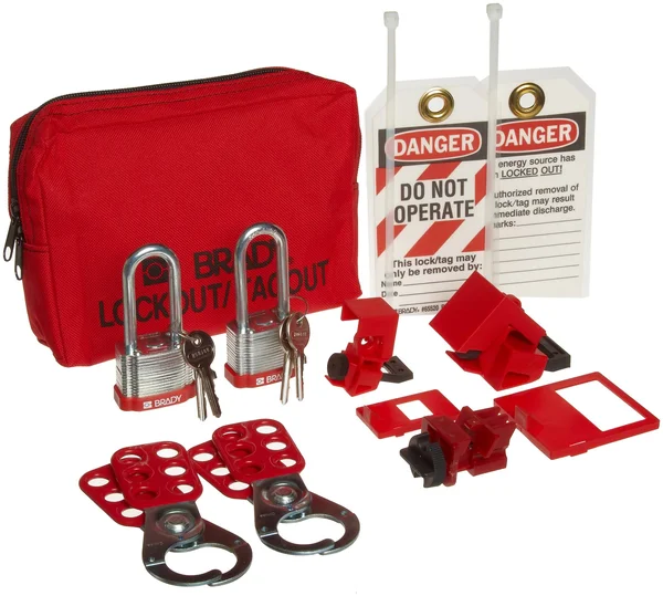 Brady 105968, Personal Breaker Lockout Pouch with Steel Padlocks