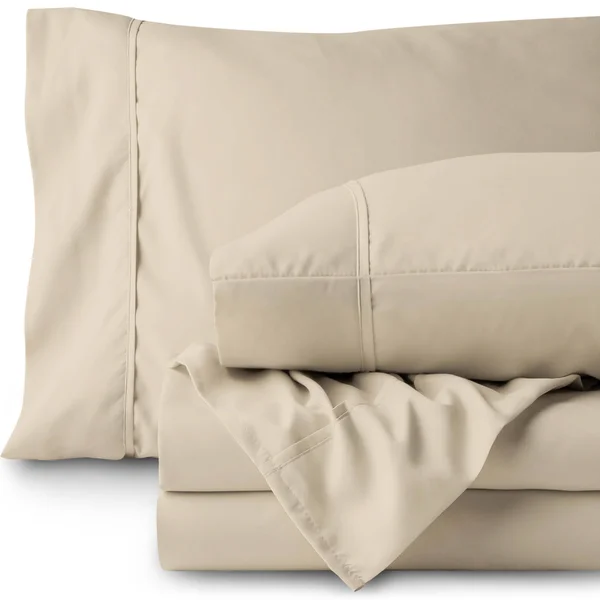Bare Home Coverlet Set + Microfiber Sheet Set - Diamond Stitched Lightweight Bedspread - Ultra-Soft Microfiber Sheet Set