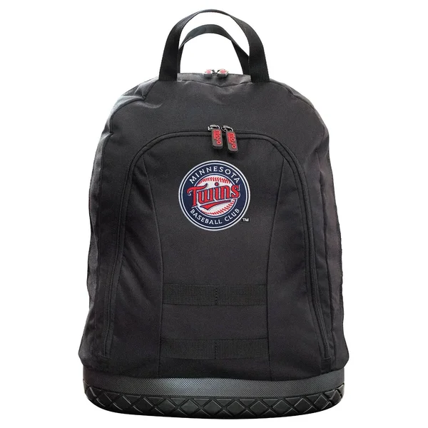 Mojo Licensing Minnesota Twins 18 in. Tool Bag Backpack - Black