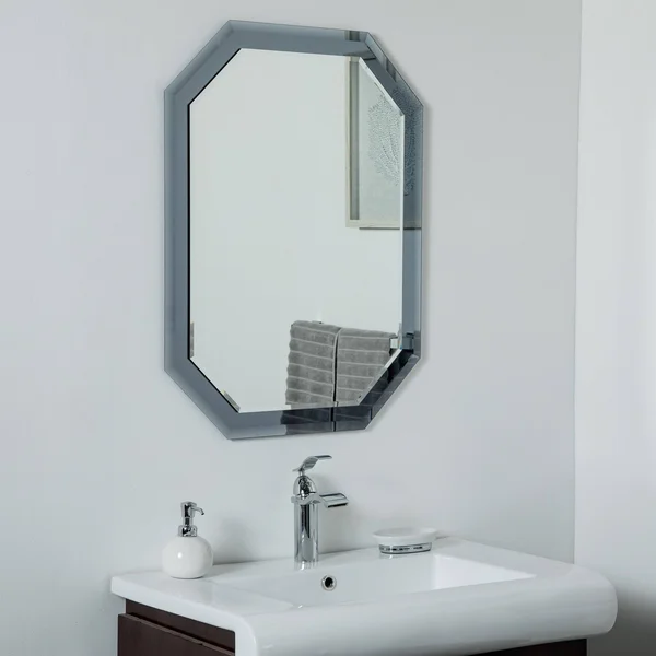 Grella Frameless Wall Mirror 31.5 x 23.6in Bathrooom Mirror