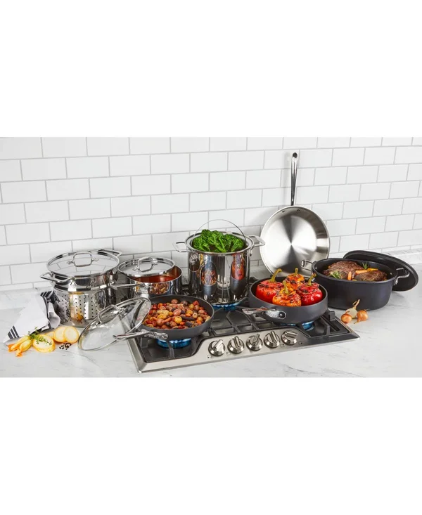 All-Clad Mixed Materials 12-pc. Cookware Set - Black