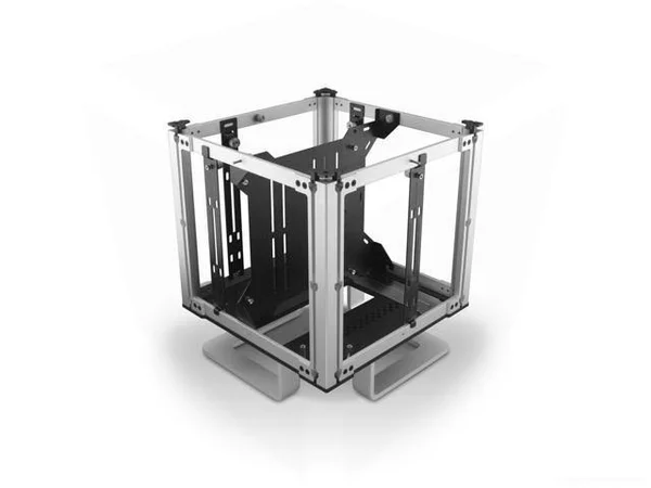 Streacom ST-DB4 Silver Fanless Aluminium Bi-Symmetrical ITX Chassis - 260 x 260 x 270mm