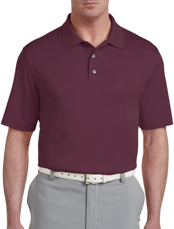 Big & Tall Reebok Golf Speedwick Polo Shirt - Maroon - Size 4X - Men's