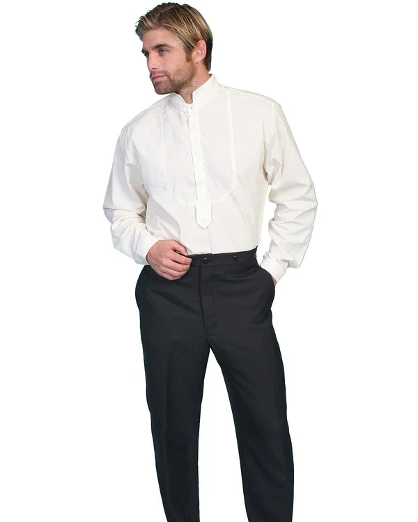 Scully Western Pants Mens Suspender Wool Blend 538402 Black