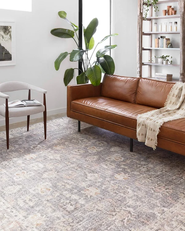 Loloi II Skye SKY-01 Grey/Apricot Rug, 2&6x22x12&0x22 - Runner