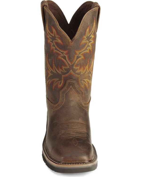 Justin Boots: Men's Steel Toe WK4690 Waterproof Stampede Work Boots