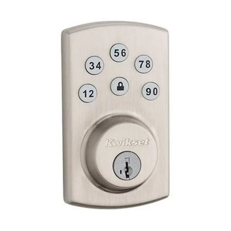 Kwikset 907 15 Powerbolt Powerbolt 2.0 Deadbolt SmartKey Satin Nickel, Size: One Size