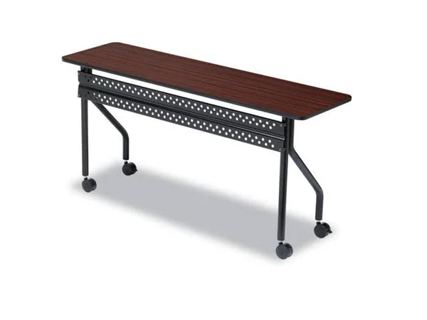 Iceberg OfficeWorks Mobile Training Table - 48x22 Trapezoid - Gray