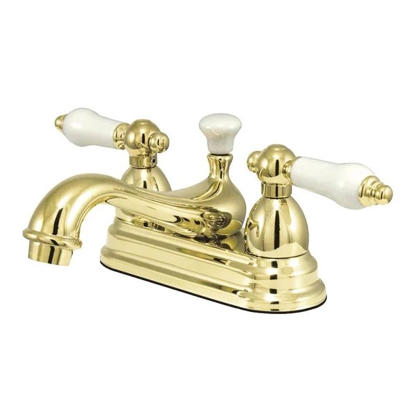 Kingston Brass Ks3600pl 4 in. Centerset Bathroom Faucet, Matte Black