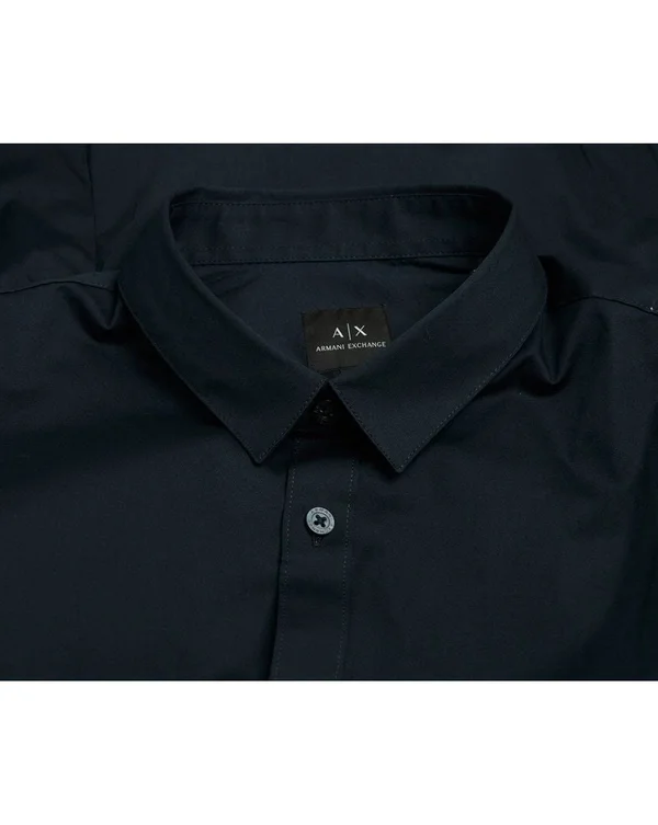 Armani Exchange Slim Fit Shirt Navy